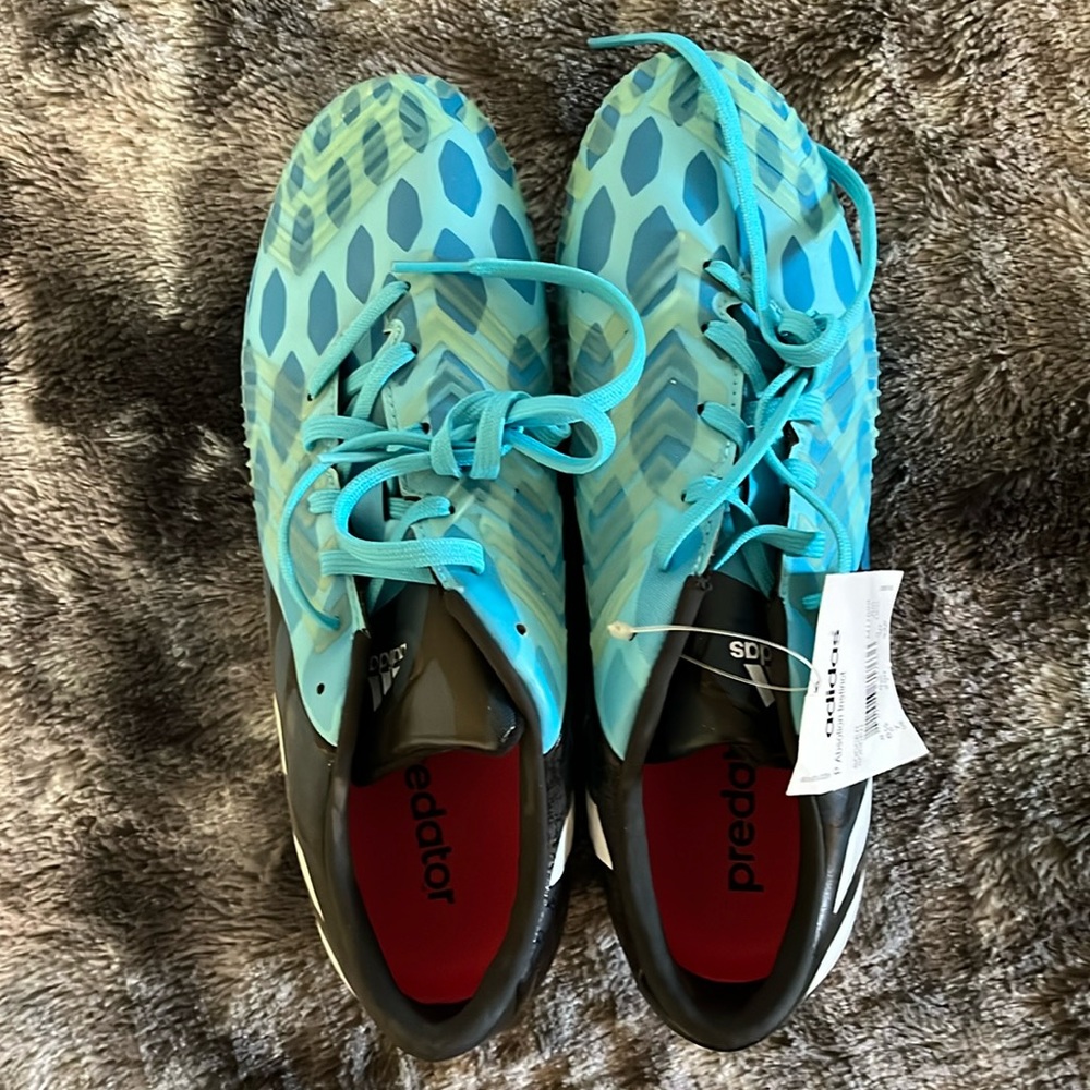 New Adidas P Absolado Instinct soccer cleats FG Blue/ Black Size 7